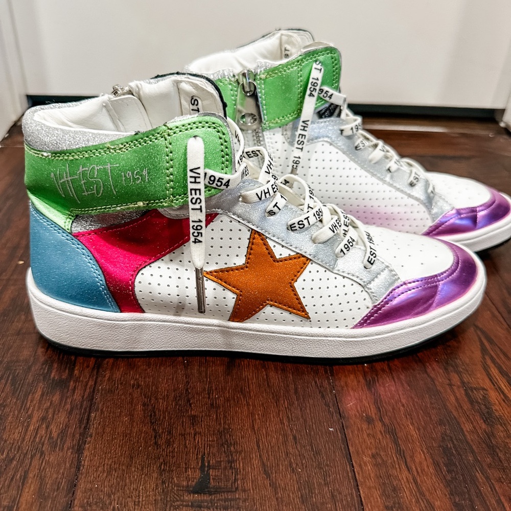 Vintage Havana, DREAM 11- MULTI MIX High Top Sneakers, Size 10, NEVER WORN